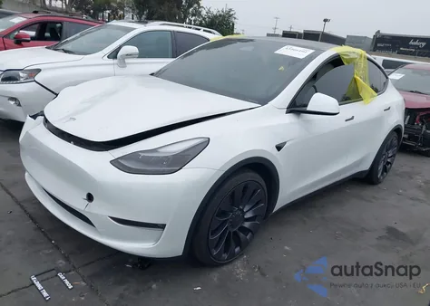2024 Tesla Model Y Performance Dual Motor All-Wheel Drive from USA, damaged, VIN 7SAYGDEF6RF112421
